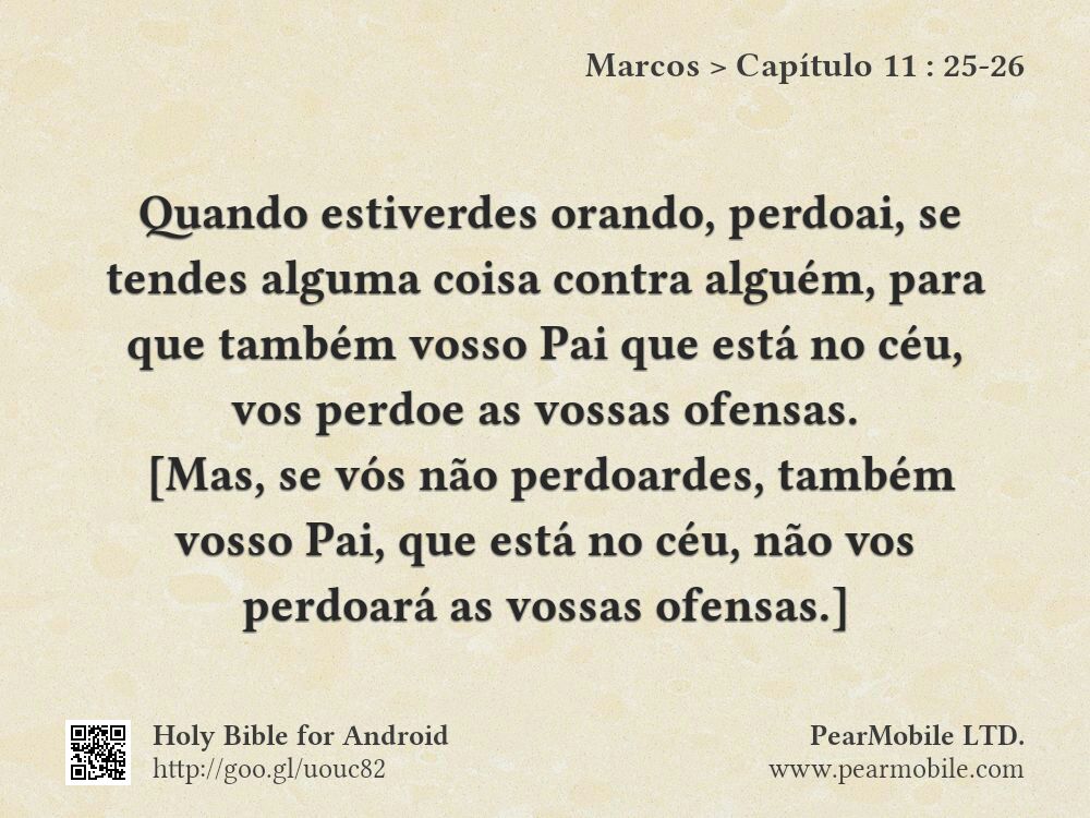 Marcos, Capítulo 11:25-26